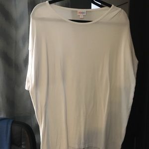 Solid White LuLaRoe Irma S - never worn